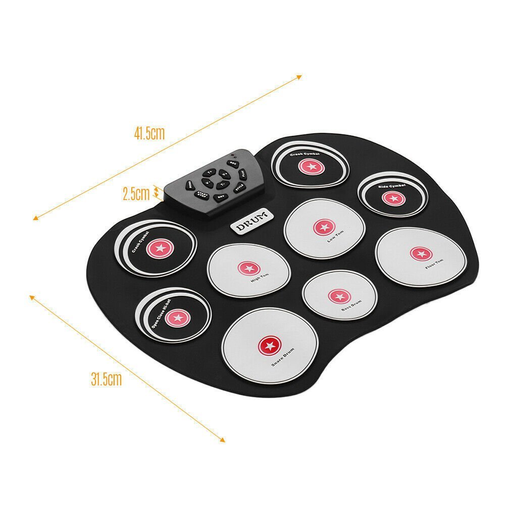 USB Power Supply Pedal Electronic Drum for Children Cross-Border ...