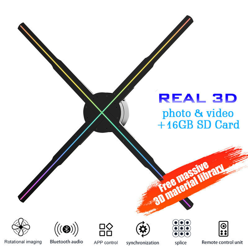 Naked Eye3d Holographic Projection Fan Screen Floating Stereo Floating ...