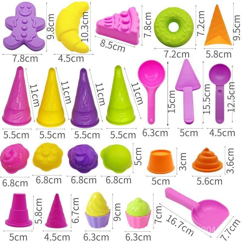 Space Model Mold Pretend Play Ice Cream Cone Toy Ice Cream Kindergarten ...