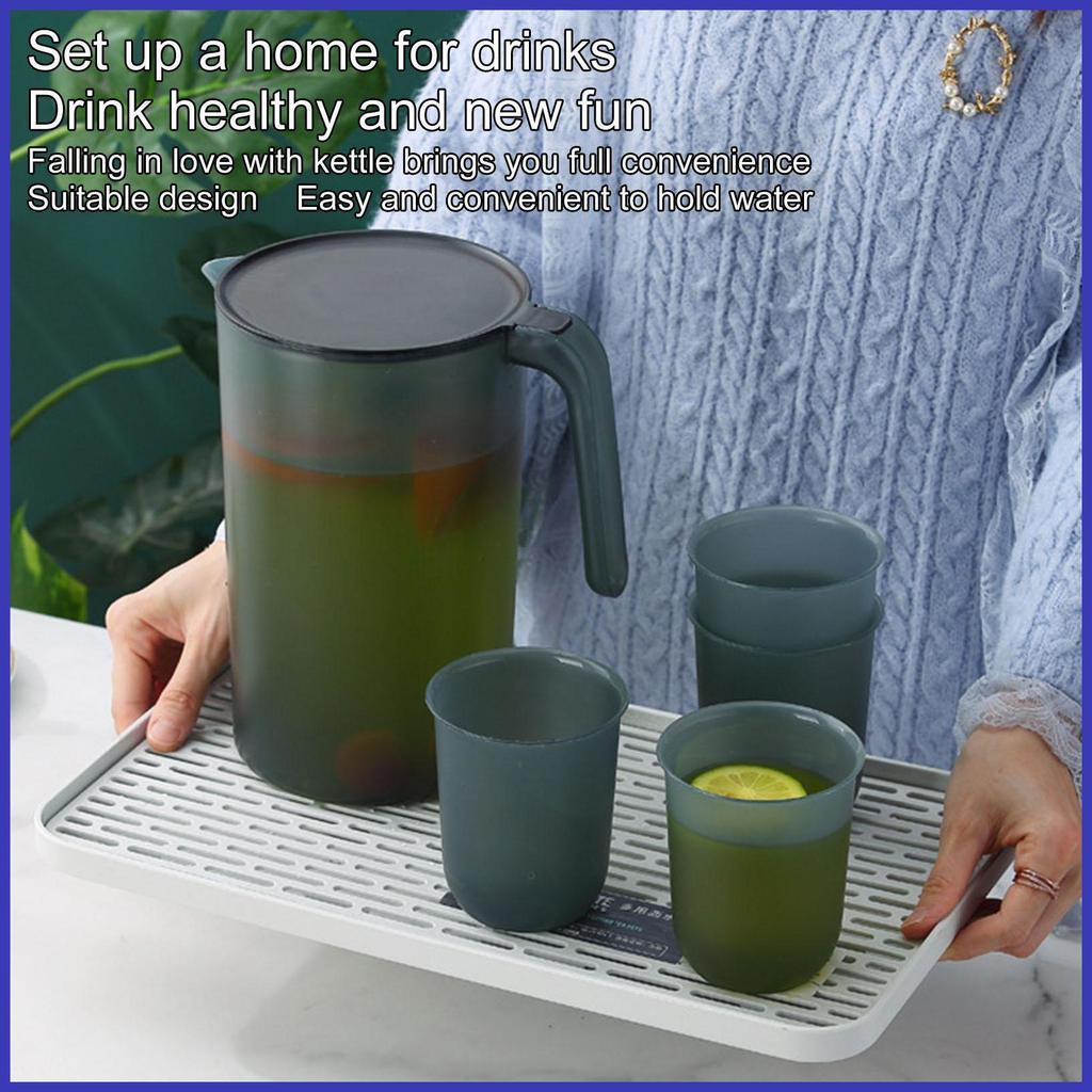 Pitchers for Drinks 2L Ice Pitcher with Lid Household Water Container ...