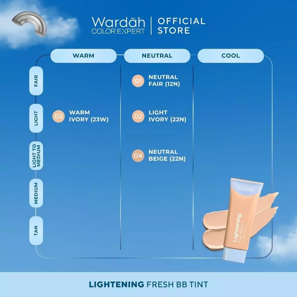 [PAKET BEDAK NATURAL] WARDAH Lightening Fresh BB Tint 15ml + Lightening Matte Powder 20g - Bedak Tabur dengan Smooth Matte Finish SPF 20 PA dan Serum Niacinamide, Flawless, Base Makeup Super Ringan Cushion Foundation TWC Tahan Air Tahan Lama - Makeup - Gambar 2