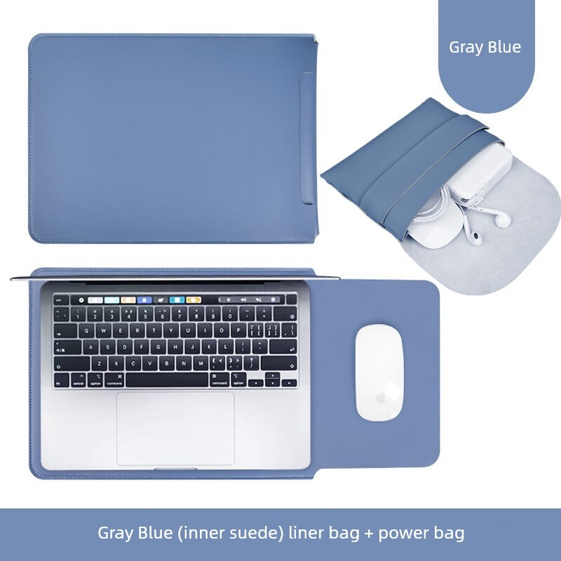 LG Gram Compatible 16/17-Inch Leather Laptop Bag with Anti-Splash ...
