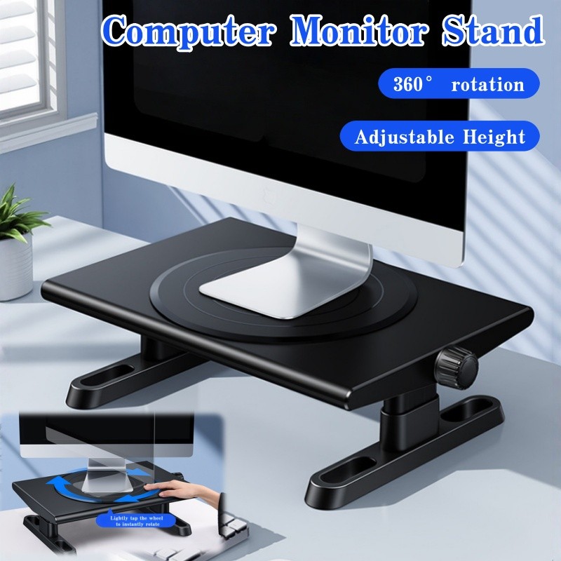 Computer Monitor Stand 360 ° rotating adjustable computer stand Desktop ...