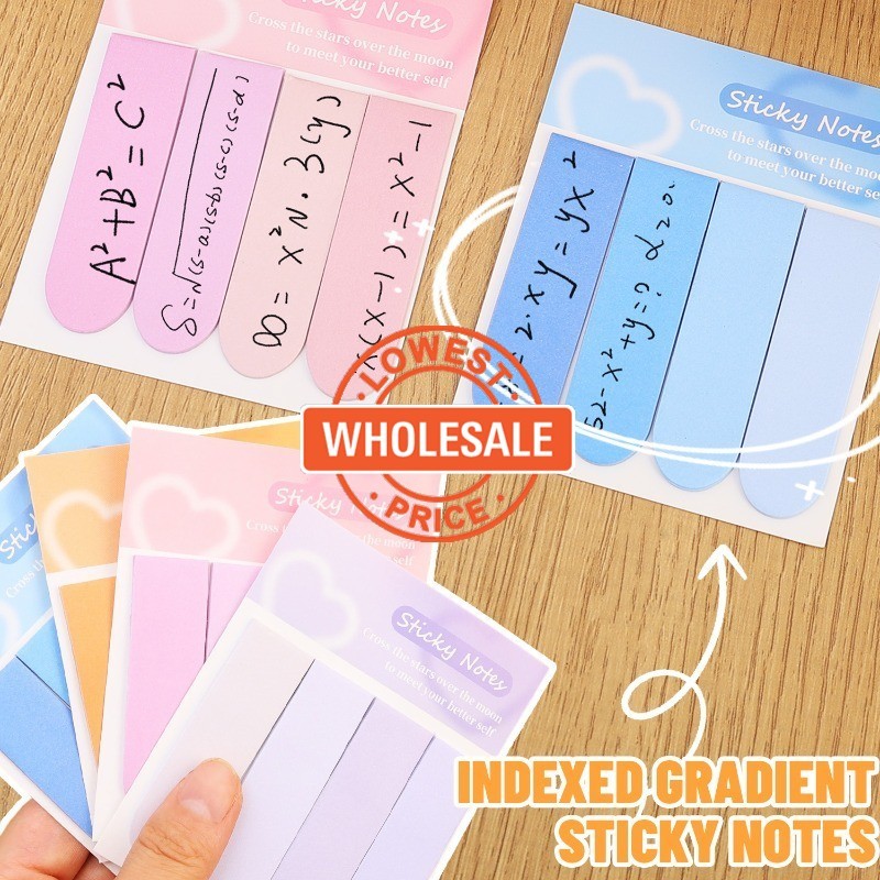 Gradient Color Sticky Notes - Cute Message Sticky Note Paper - Student ...