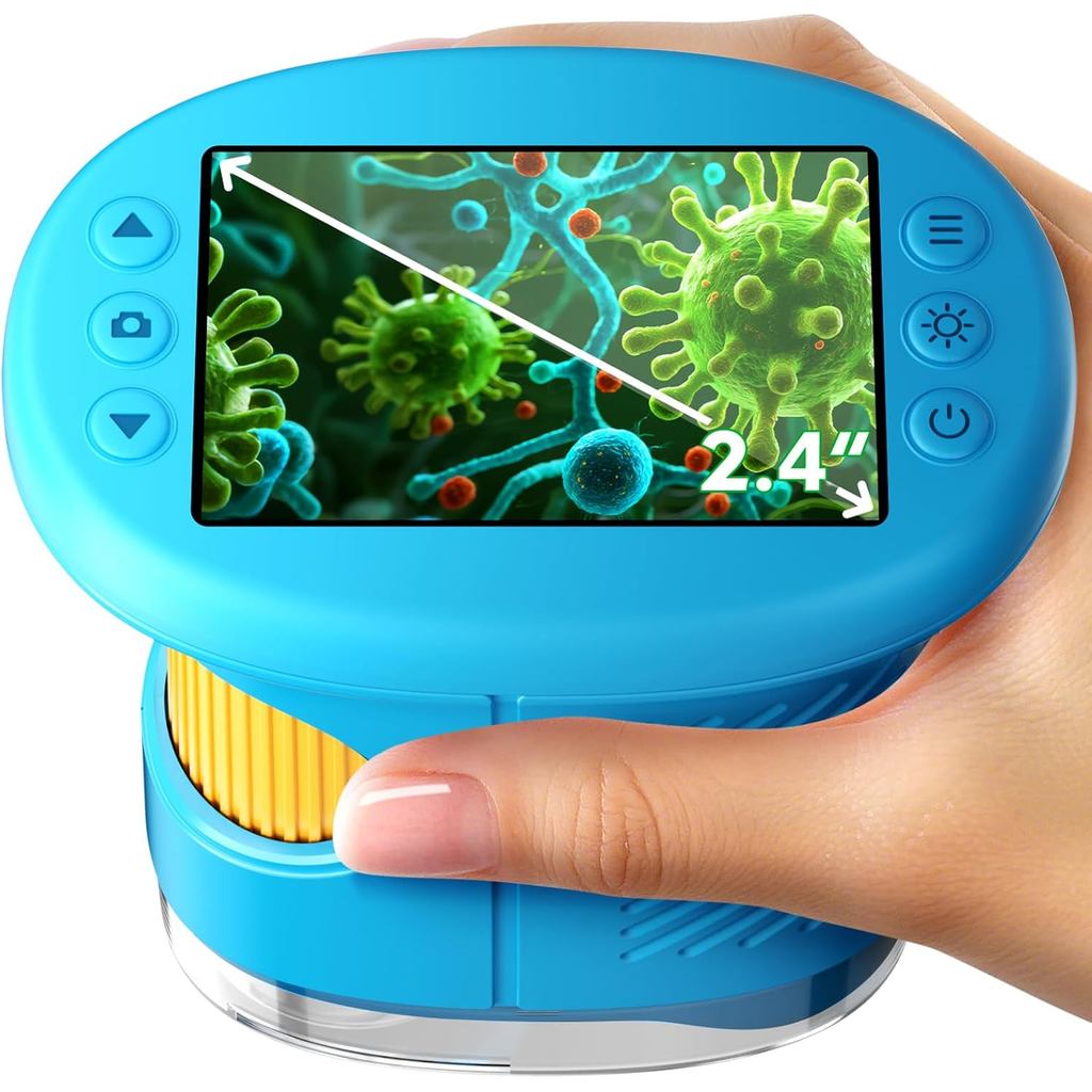 1000X Handheld Microscope for Kids, 4K 2.4