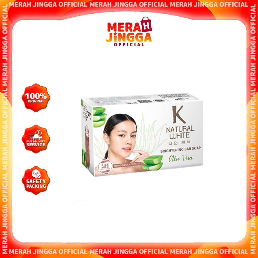 K Natural White Bar Soap 85gr - Sabun Mandi Batang - Merah Jingga Official