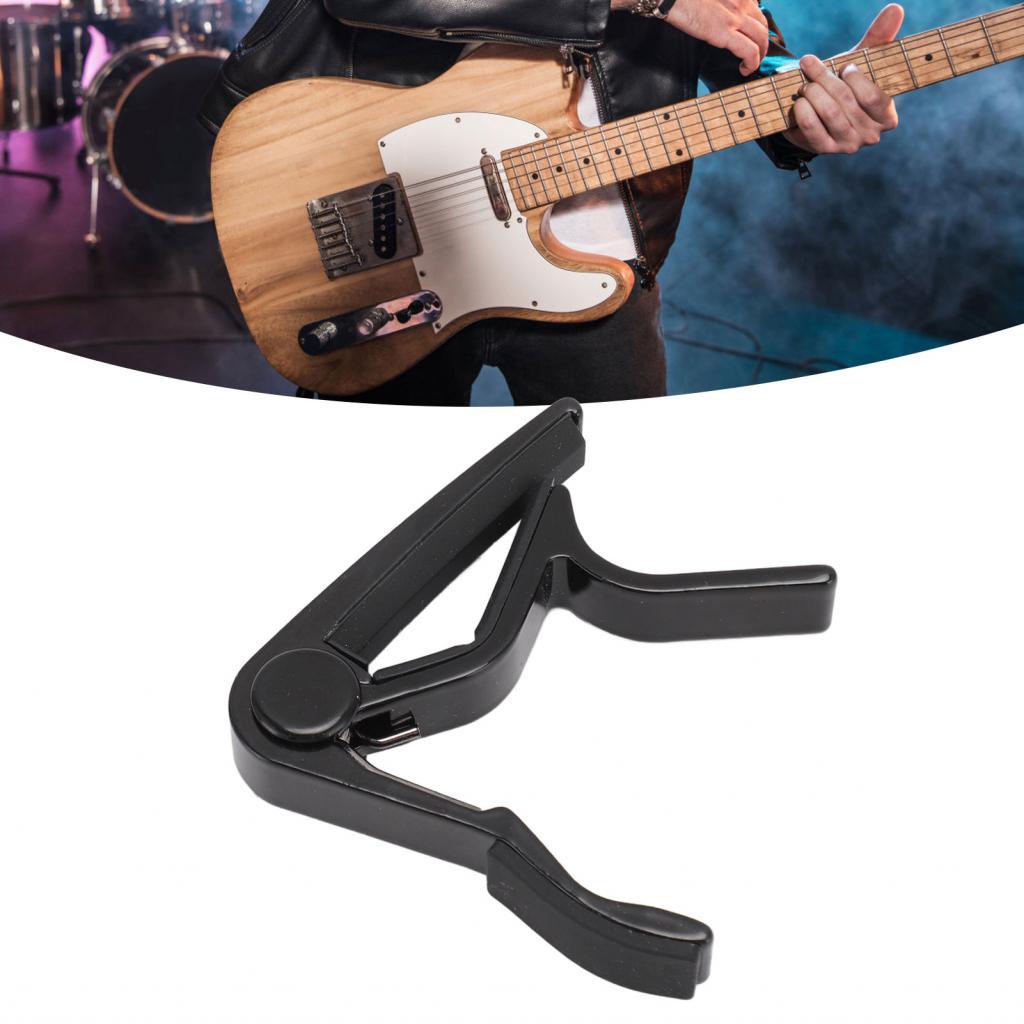 Electric Guitar Capo Trigger Rubber Pad Metal Structure for String ...