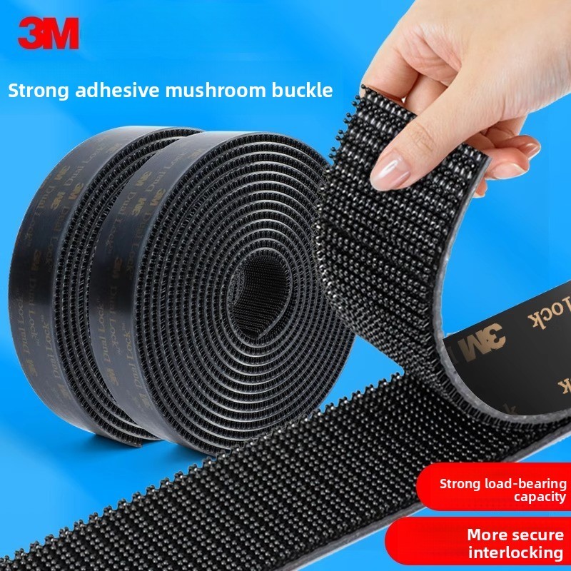 3M strong Velcro mushroom head buckle with self-adhesive adhesive nylon ...