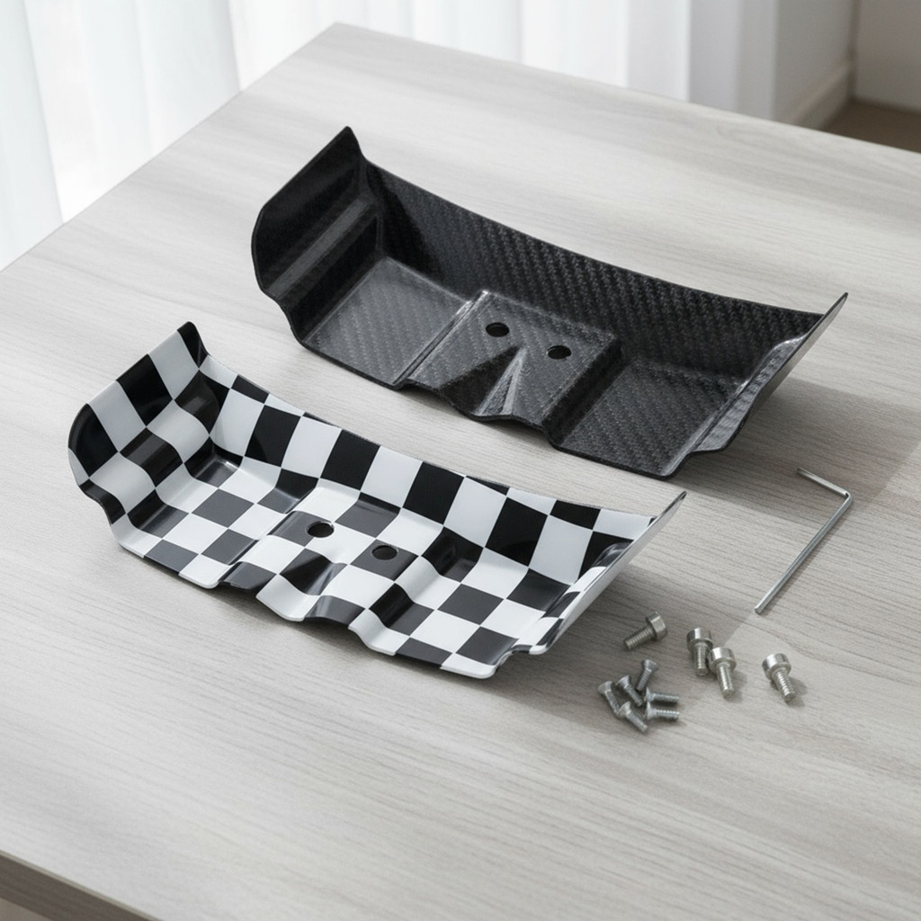 RC Car Tail Wing Rear Body Wing Spoiler Carbon Fiber Rear Wing for Losi ...