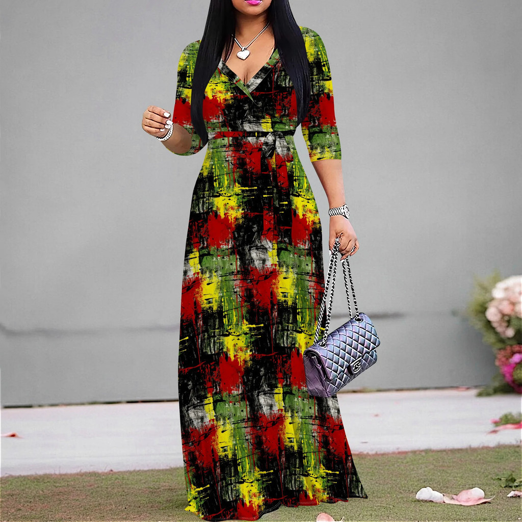 Take A Look About Plus Size Rasta Dress