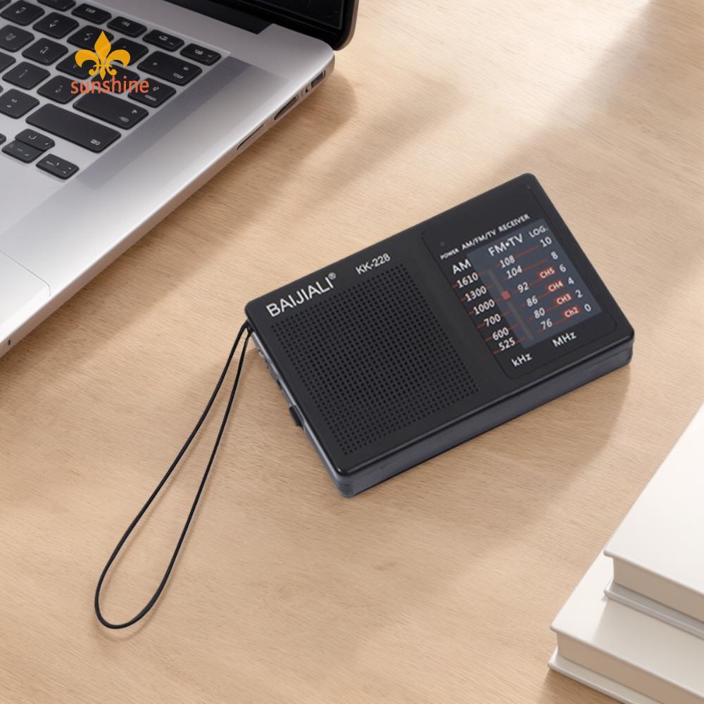 Portable Radio Battery Powered AM FM Radio Telescopic Antenna for ...