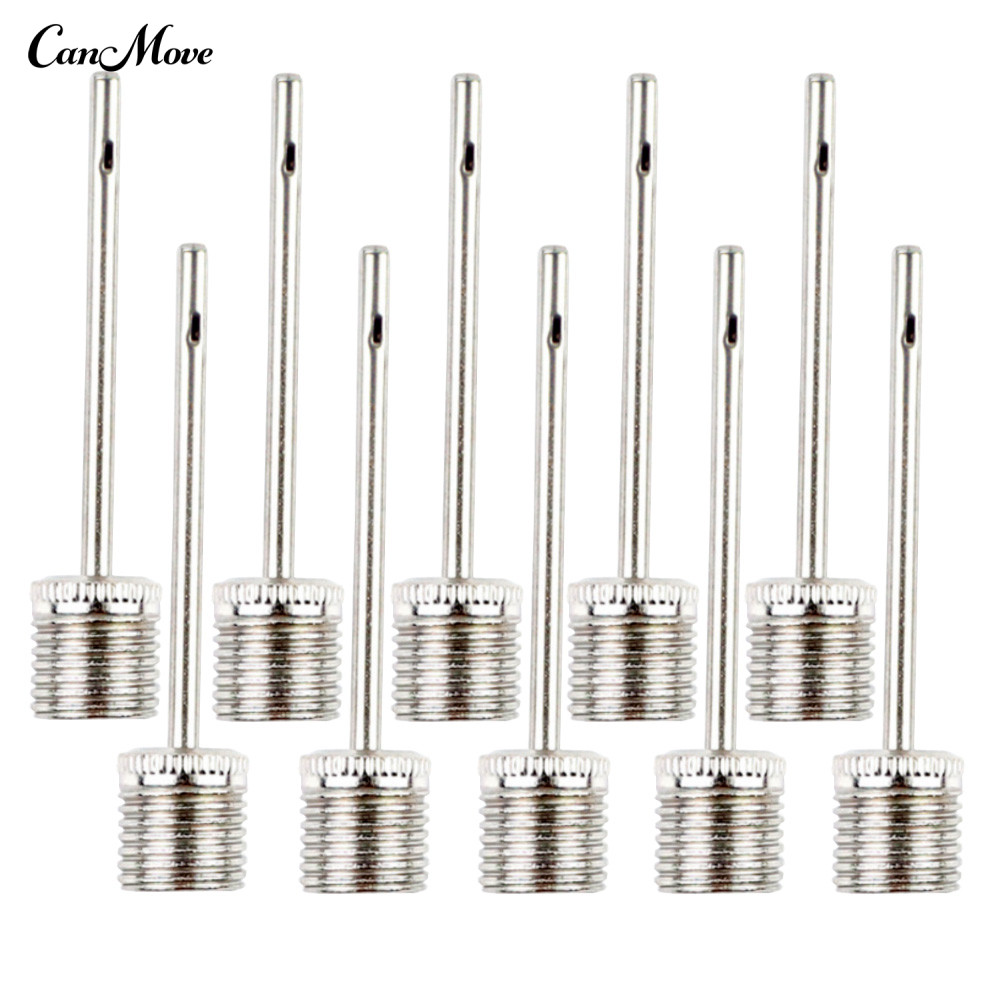 10Pcs Inflating Air Metal Needle Football Basketball Pump Inflator Pins ...