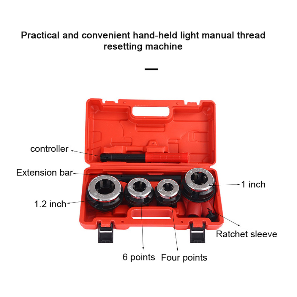 ayeshow-SG SIUKE Ratchet Pipes Threader Kit Portable Manual Ratcheting ...