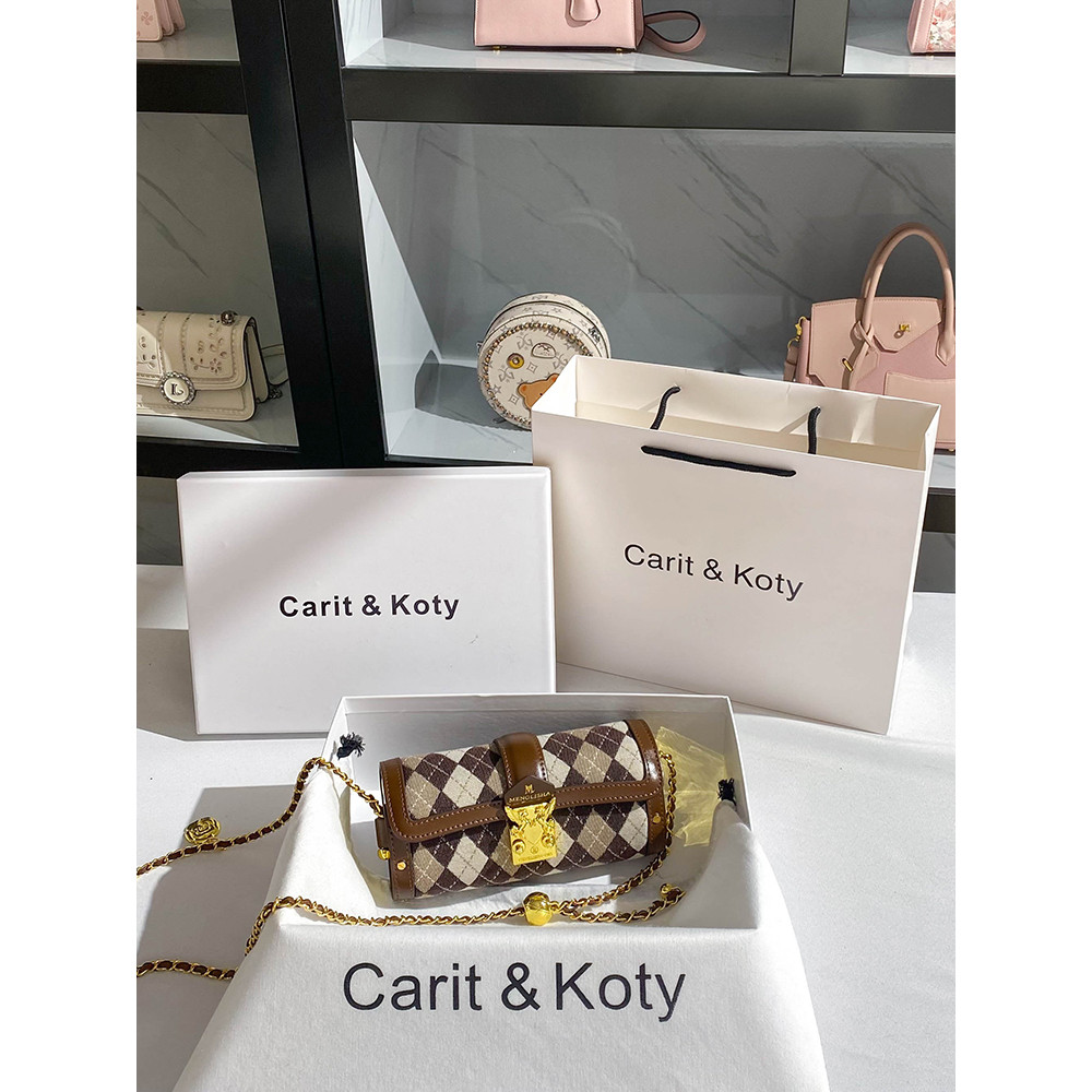 Carit Koty Women's Spring 2025 Cross-Body Diamond Chain Bag | Shopee ...