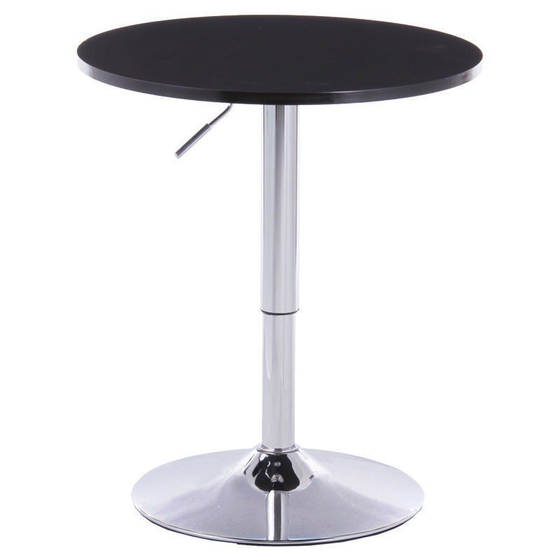 High Bar Table Round Simple Cocktail Table Adjustable Rotating Small ...