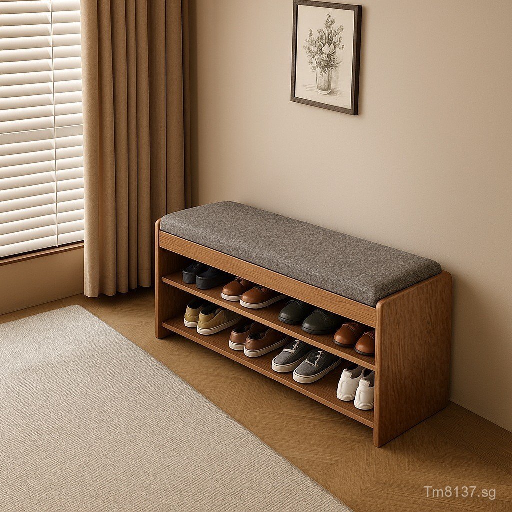 Integrated Doorway Shoe Cabinet Shoe Rack Home Storage Antique Style ...