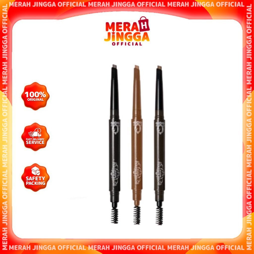 Madame Gie Supa Fine Mechanic Brow - Make Up Pensil Alis! / Merah Jingga Official
