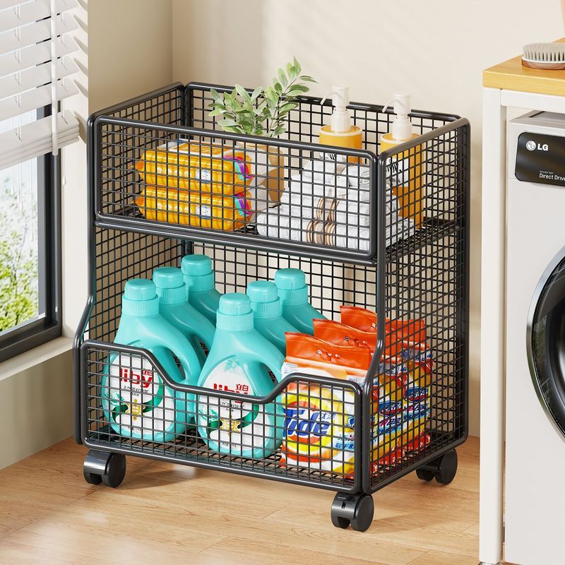 Laundry detergent storage rack, mobile floor-standing multi-layer ...