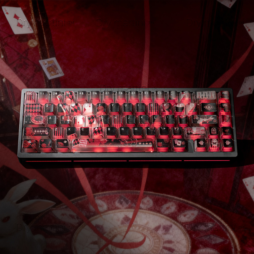 wireless keyboard mechanical keyboard Lost Alice Theme PC Keycap Fully ...