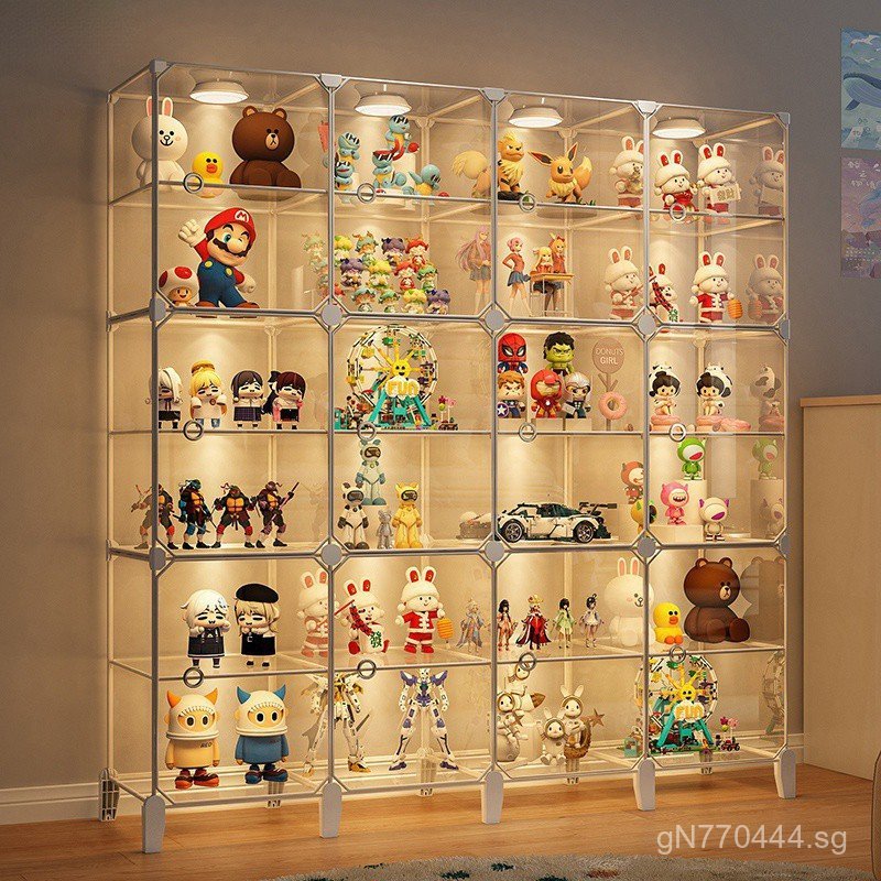Dustproof Multi-layer Storage Rack Gundam Storage Organizer Floor ...