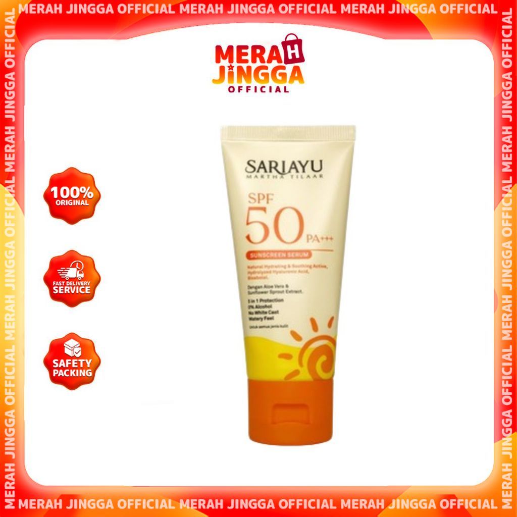 Sariayu Sunscreen Serum SPF 50 PA+++ 30gr / Sari Ayu SPF 30 PA+++ / Merah Jingga Official