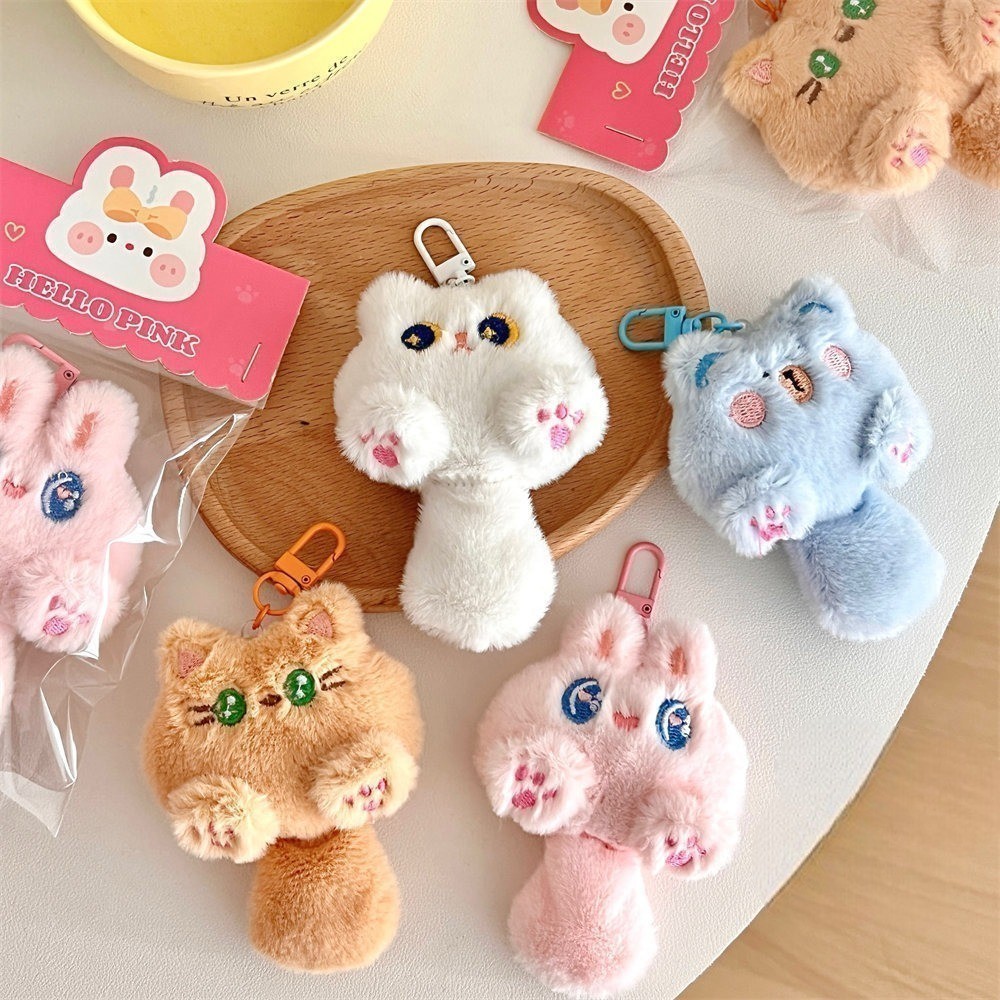 POPmaker Gantungan Kunci Plush Kucing Imut - Gambar 4