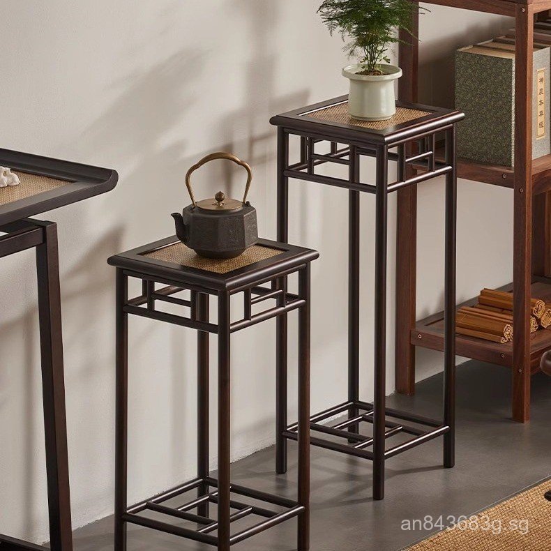 Living Room Storage Rack Flower Pot Stand Flower Table Balcony Chinese ...