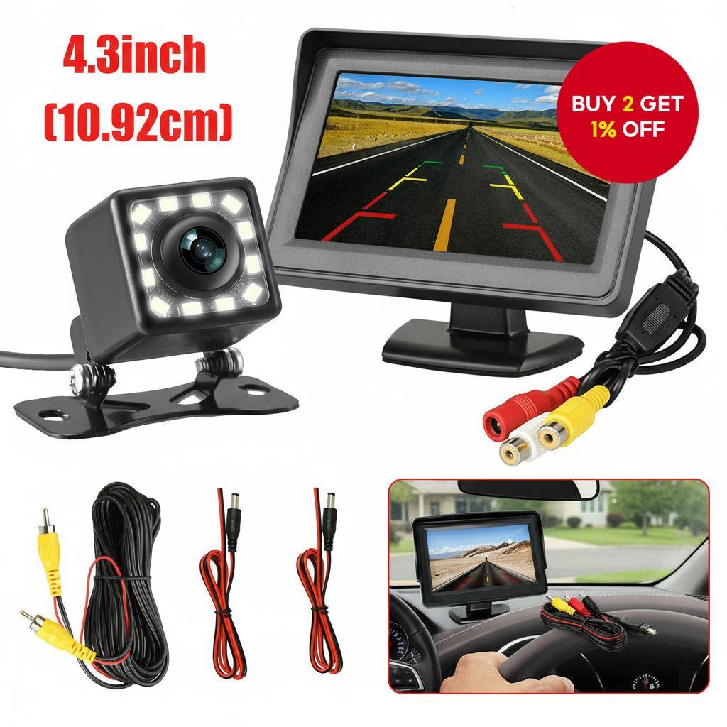 12 LED Car Rear View Backup Camera Reverse HD Parking Night Vision ...
