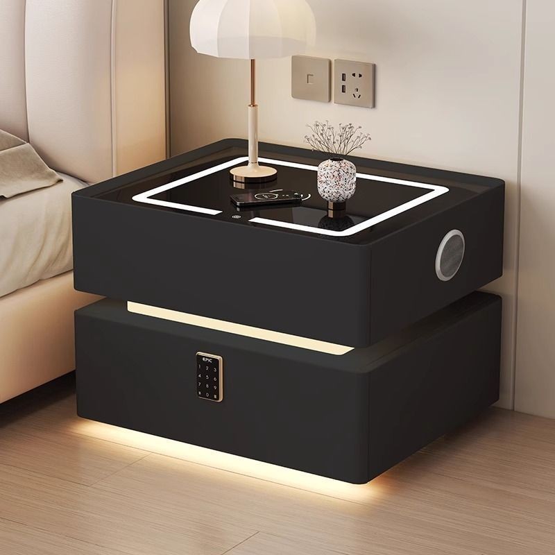 【SG Sellers】Bedside Cabinet Multi-Functional Locker Side Table Wooden ...