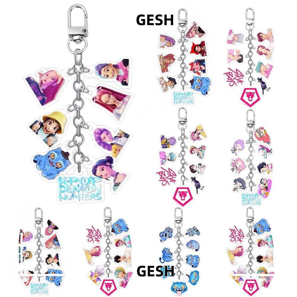 Gesh K-Pop Demon Hunter Acrylic Keychains - Jinu, Mira, Rumi, Zoey ...