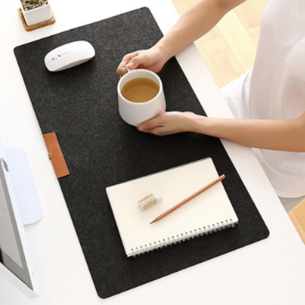 Office Computer Desk Mat Modern Table Wool Felt Laptop Cushion Desk Mat ...