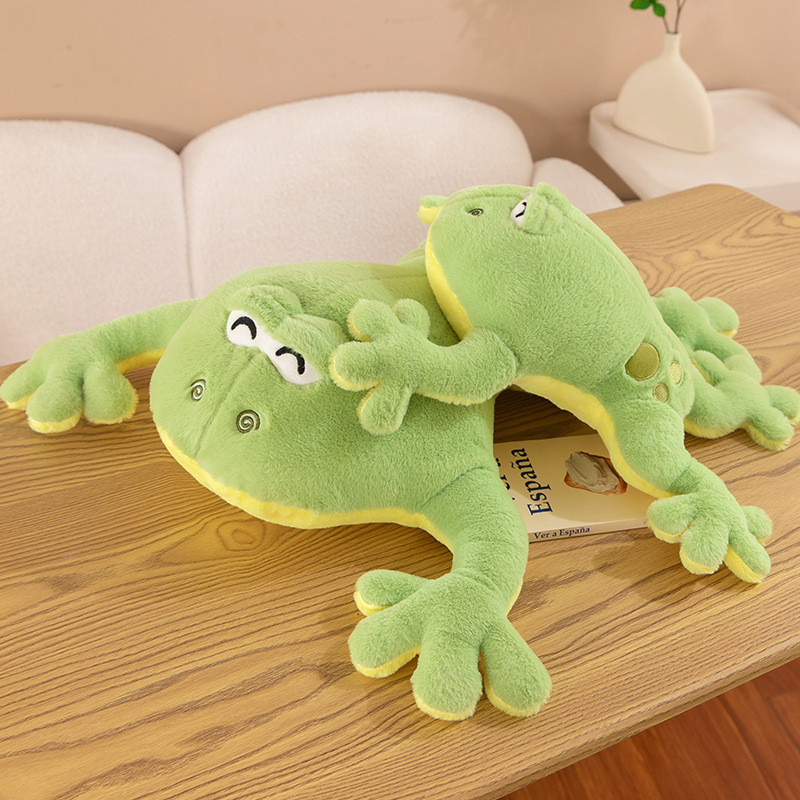 New Product PaPa Frog Doll Simulation Frog Plush Toy Comforting Doll ...
