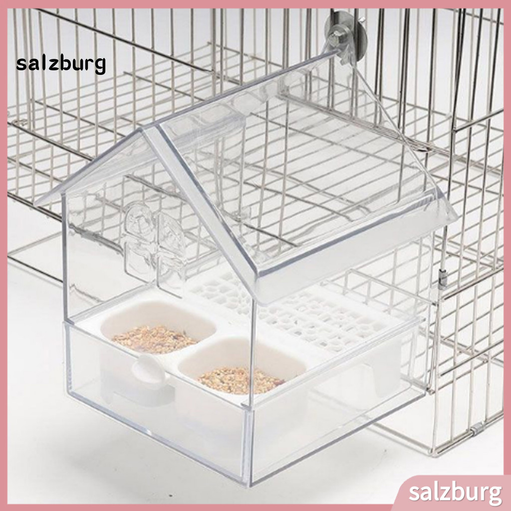 Convenient Parrot Feeding Option Transparent Parrot Feeder Window ...
