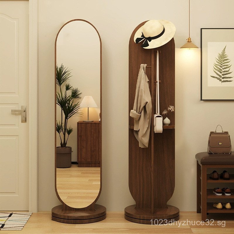 Integrated Full-Length Mirror Floor Mirror for Girls Bedroom Hanging ...