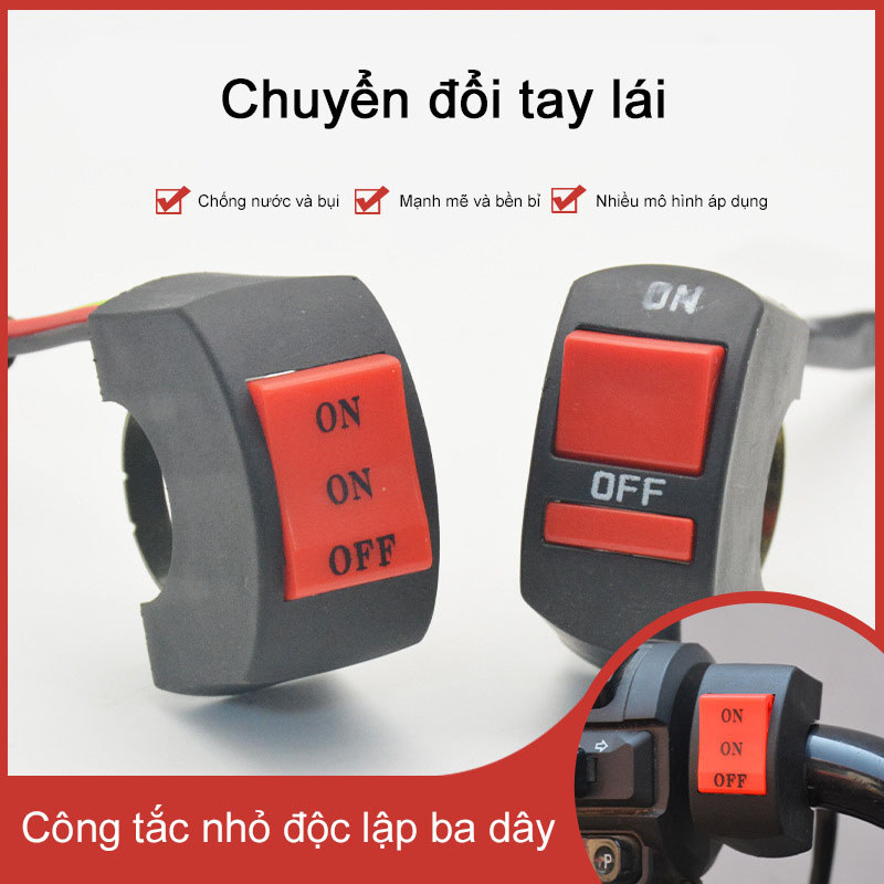 High-end 3-mode ON ON OFF light on/OFF switch mounted on handlebars of ...
