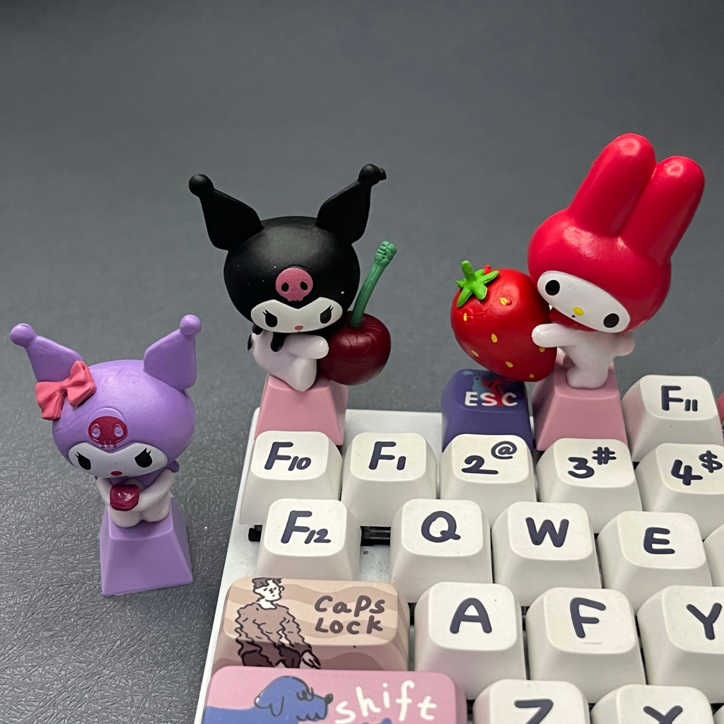 keycaps custom keycaps Cartoon Cartoon Anime Translucent Kuromi Keycap ...