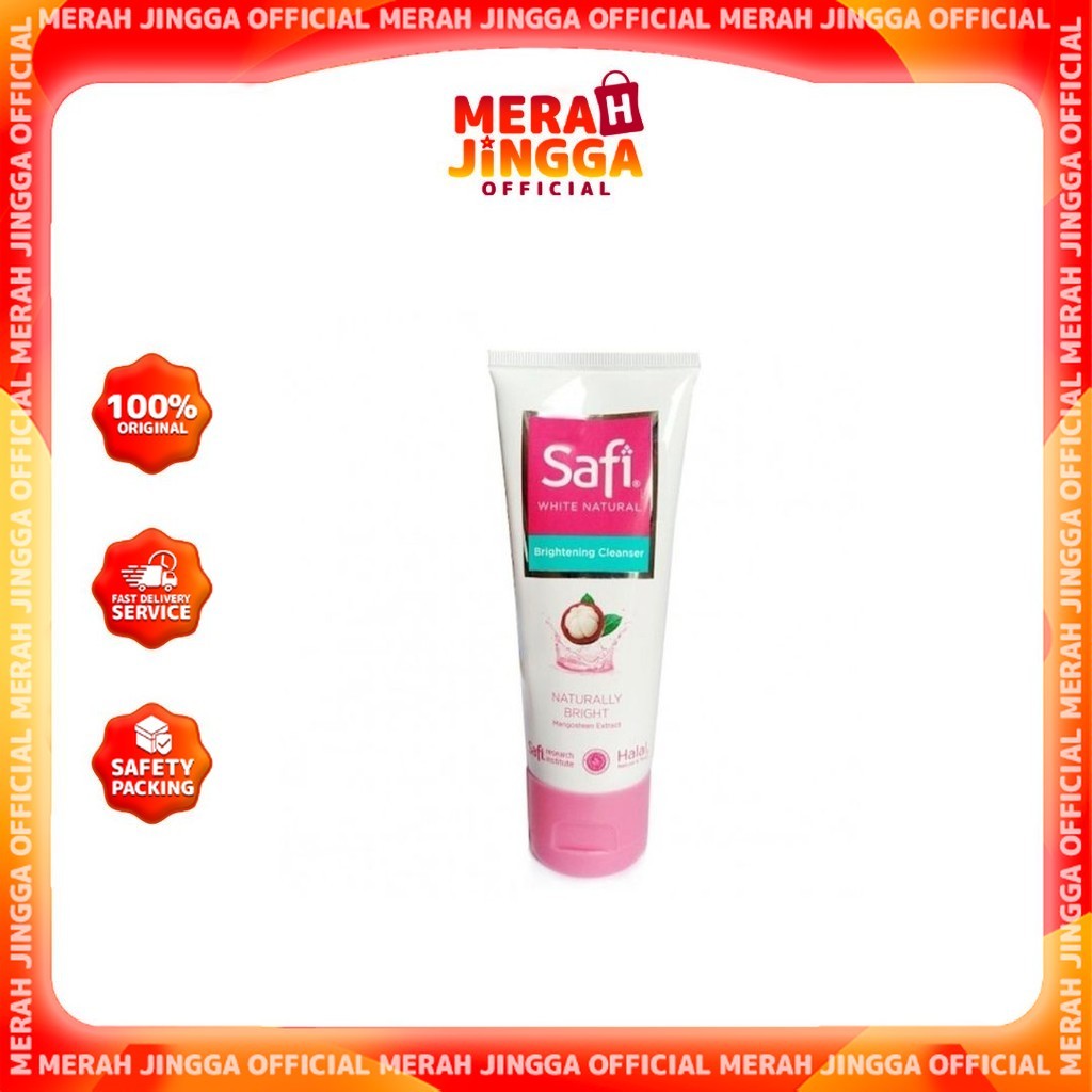 SAFI White Natural Brightening Cleanser Mangosteen Extract 100 gr / Merah Jingga Official