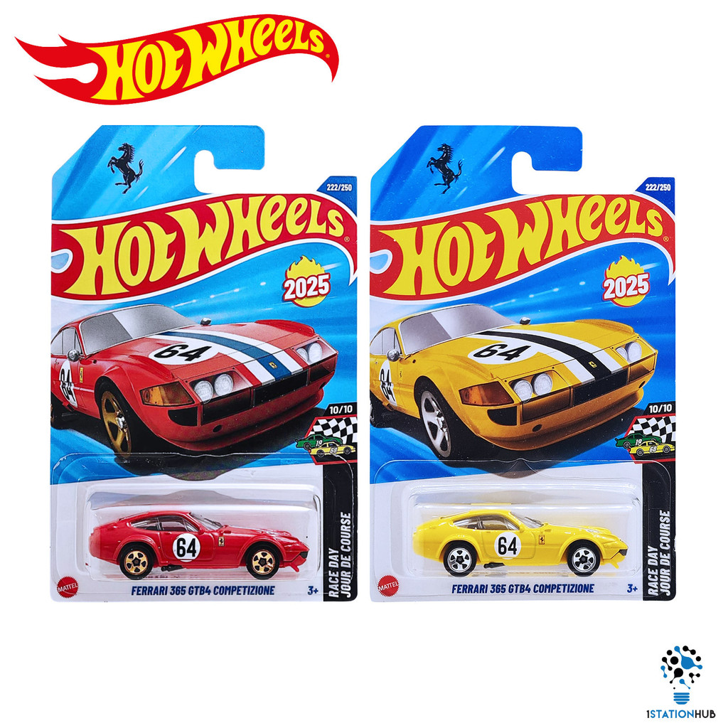 Hot Wheels Race Day Ferrari 365 GTB4 Competizione Diecast Supercar