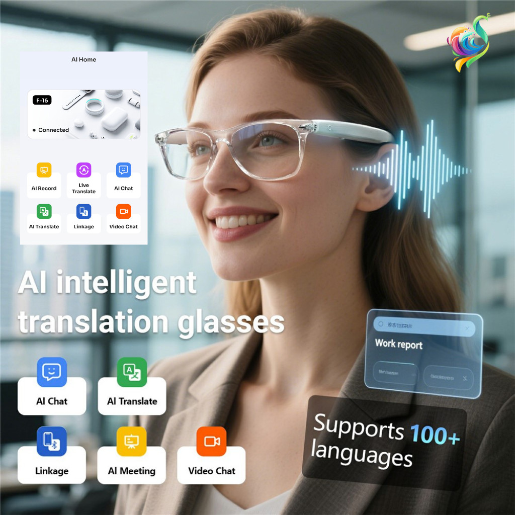 Translation Glasses AI Smart Translator 160+ Languages Real-Time ...