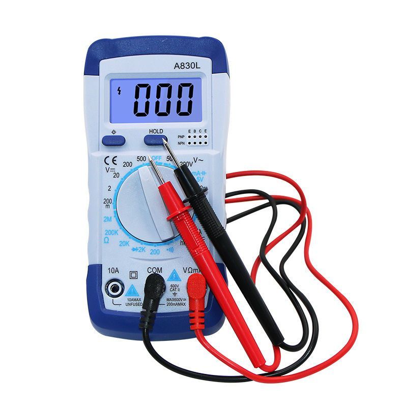 新品现货A830L万用表 手持式数字万用表 电流表 电压表 数显万用表830BA830L Multimeter Handheld ...