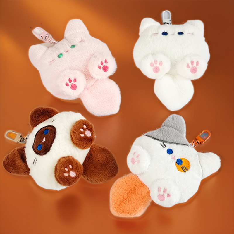 POPmaker Gantungan Kunci Plush Kucing Imut - Gambar 2