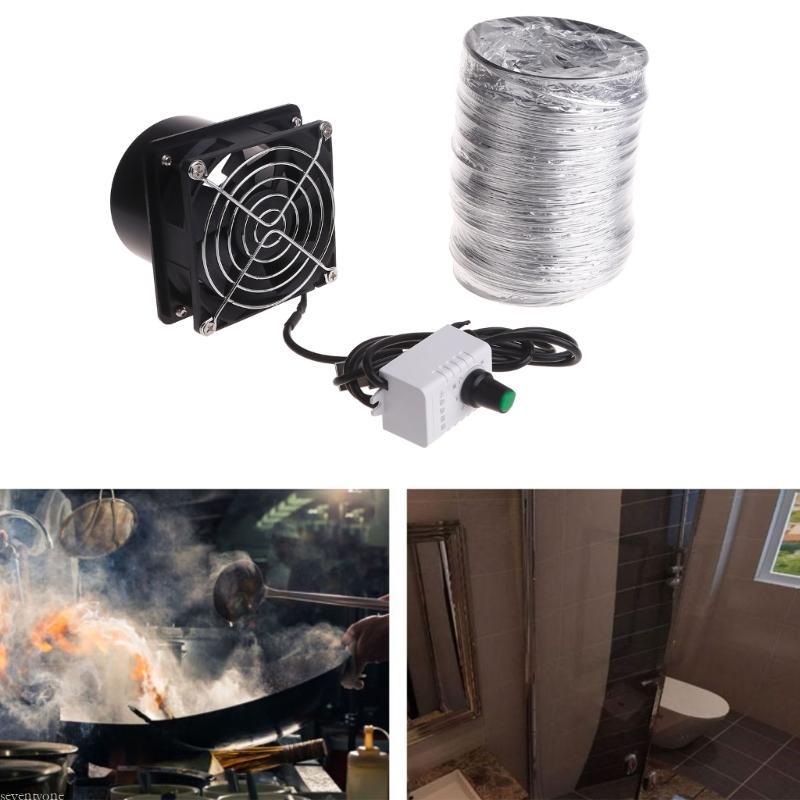 Soldering Fume Extractor With USB Speed Control – Plastic Housing, Flexible Duct (Fan + 1m Pipe)