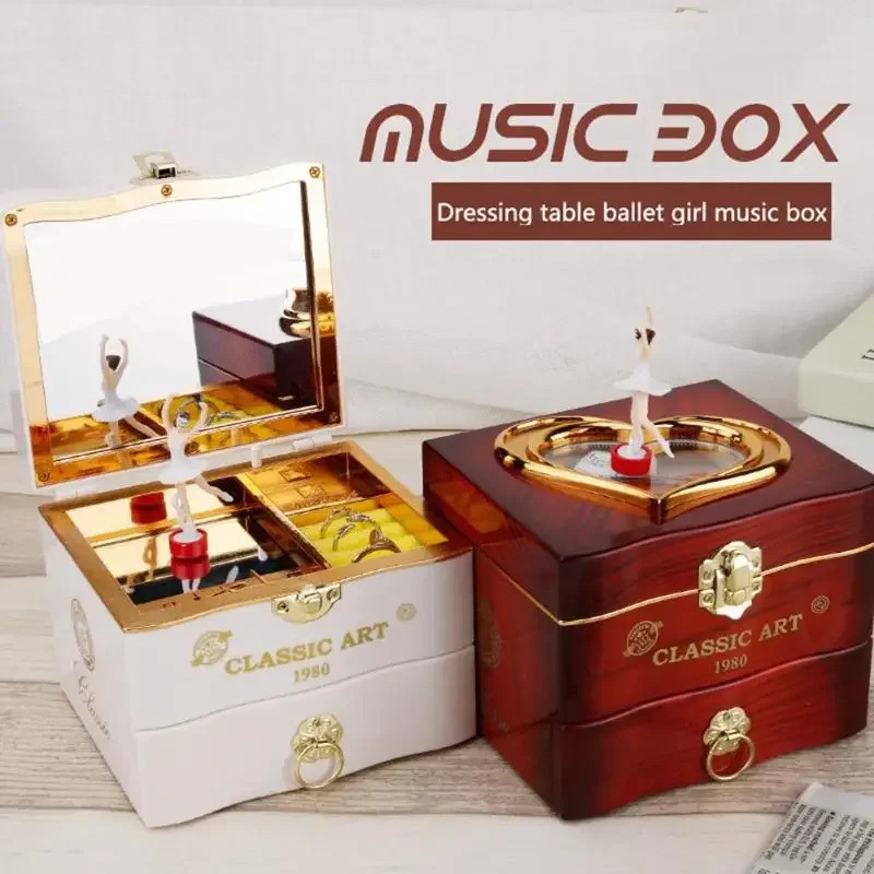 Classic Rotating Dancer Ballerina Piano Music Box Jewelry Box Hand ...