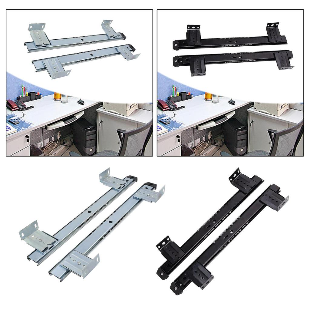 [zcinns] Keyboard Tray Slides Keyboard Drawer Tray, Sliding Rail, Ball ...