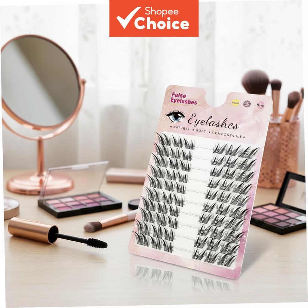 Comic Eyelashes 10 Rows D-Volume Clump Lashes Fox Cat Look Natural Role ...