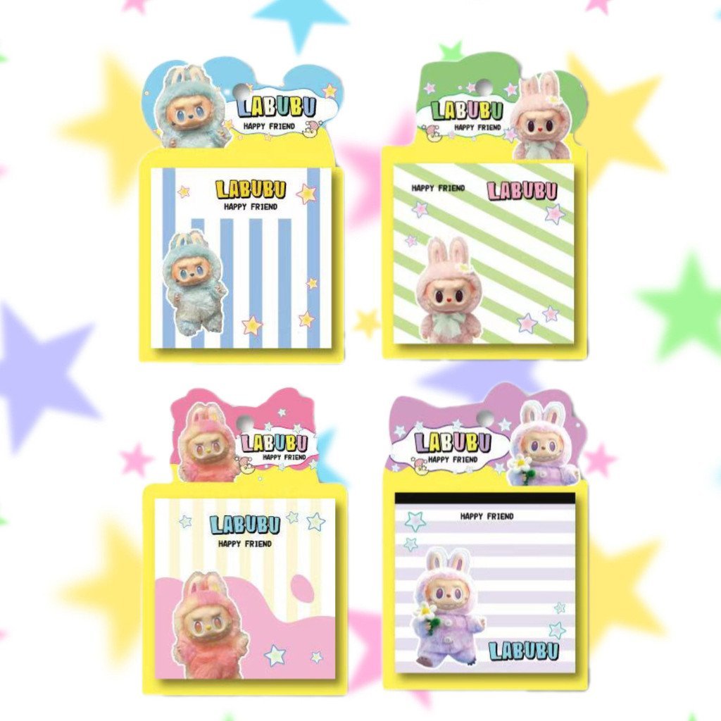 Cartoon Labubu Epoxy Doll Cute Sticky Notes60Sticky Notes for ...