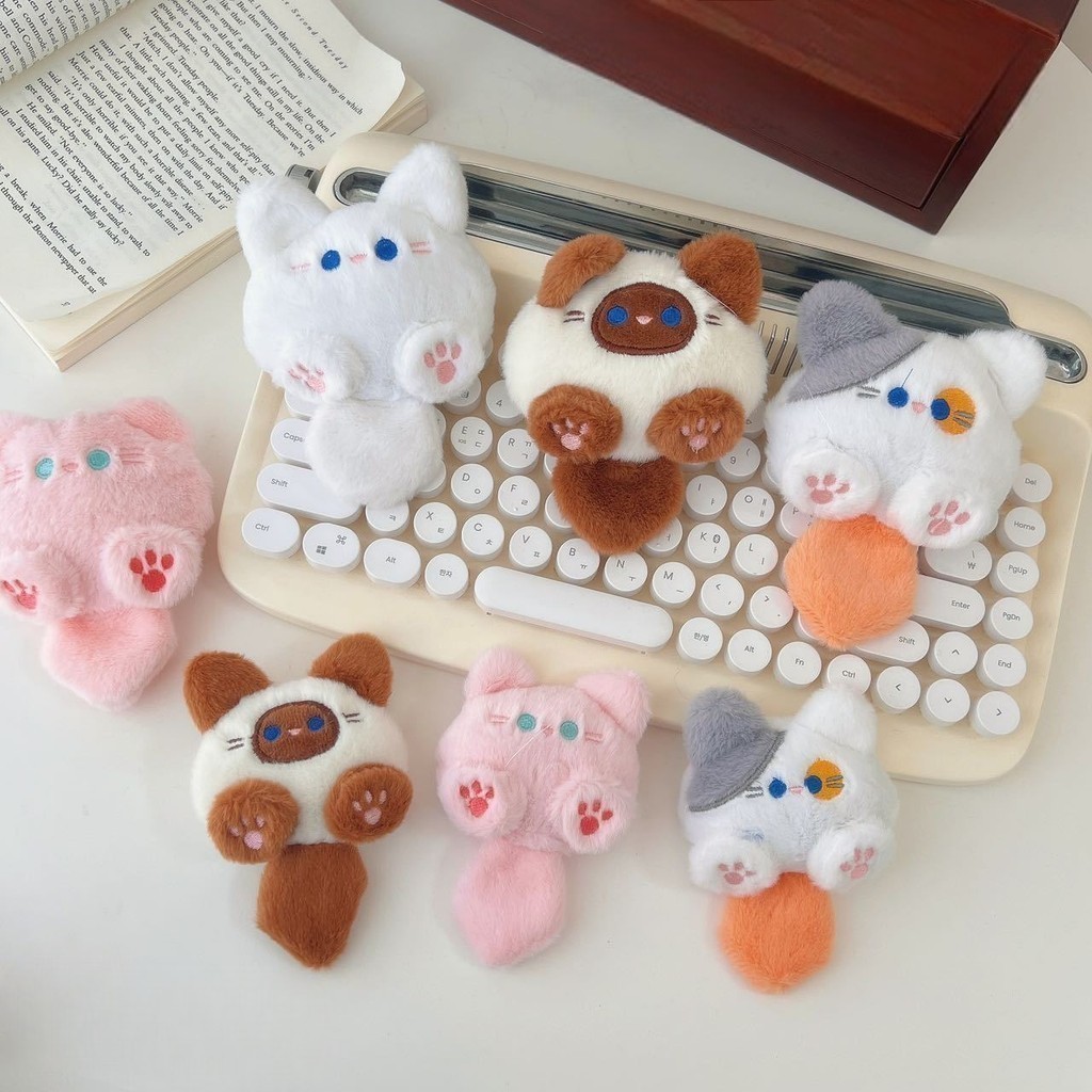 POPmaker Gantungan Kunci Plush Kucing Imut - Gambar 3