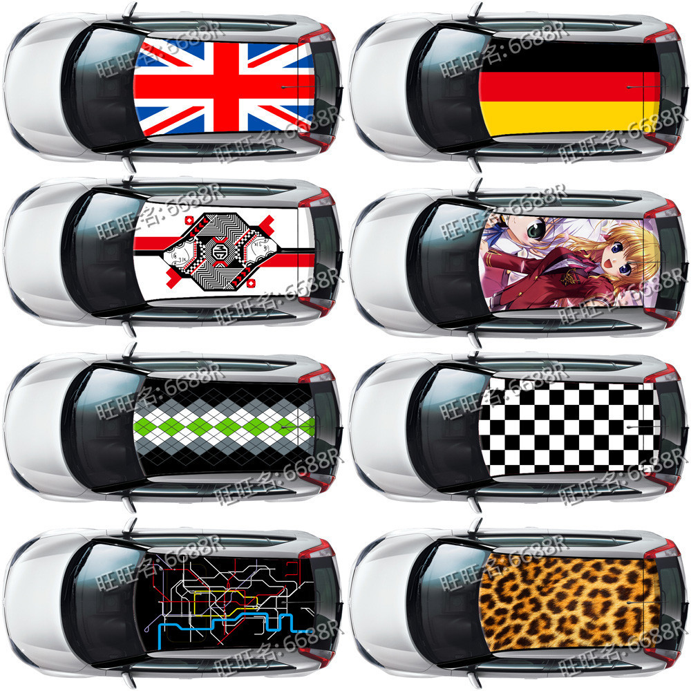 Mg3 Car Sticker Zhixuan POLO Fox Rice Flag Union Jack Roof Sticker Film ...