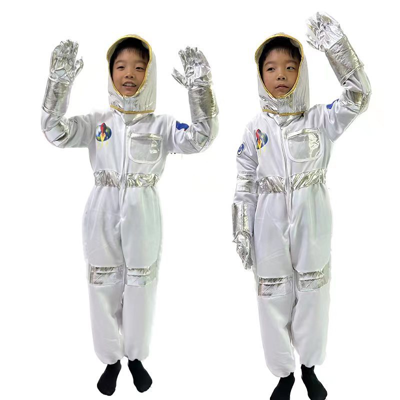 Children Space Suit Stage Performance Costume cos Space Flight Jumpsuit ...