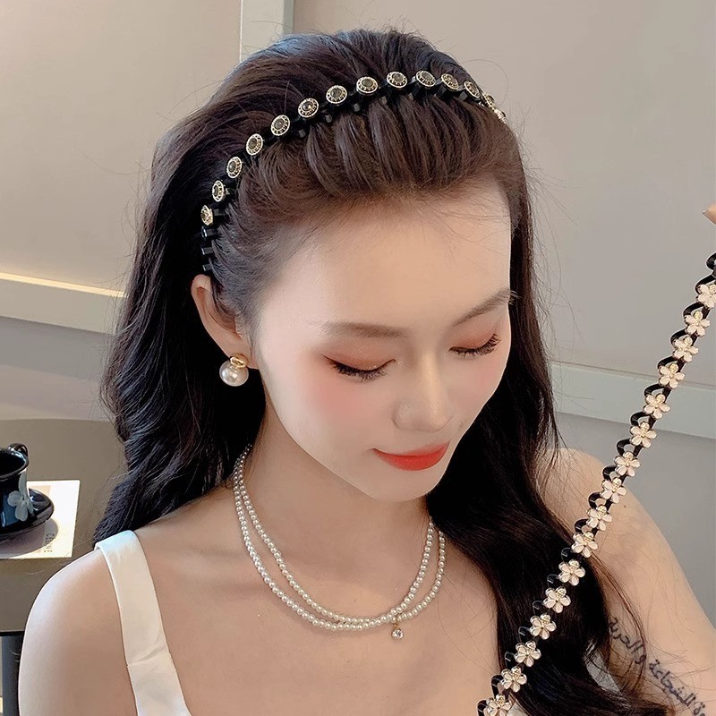 Bando Kepang Elastis Mutiara Bunga Diskon
